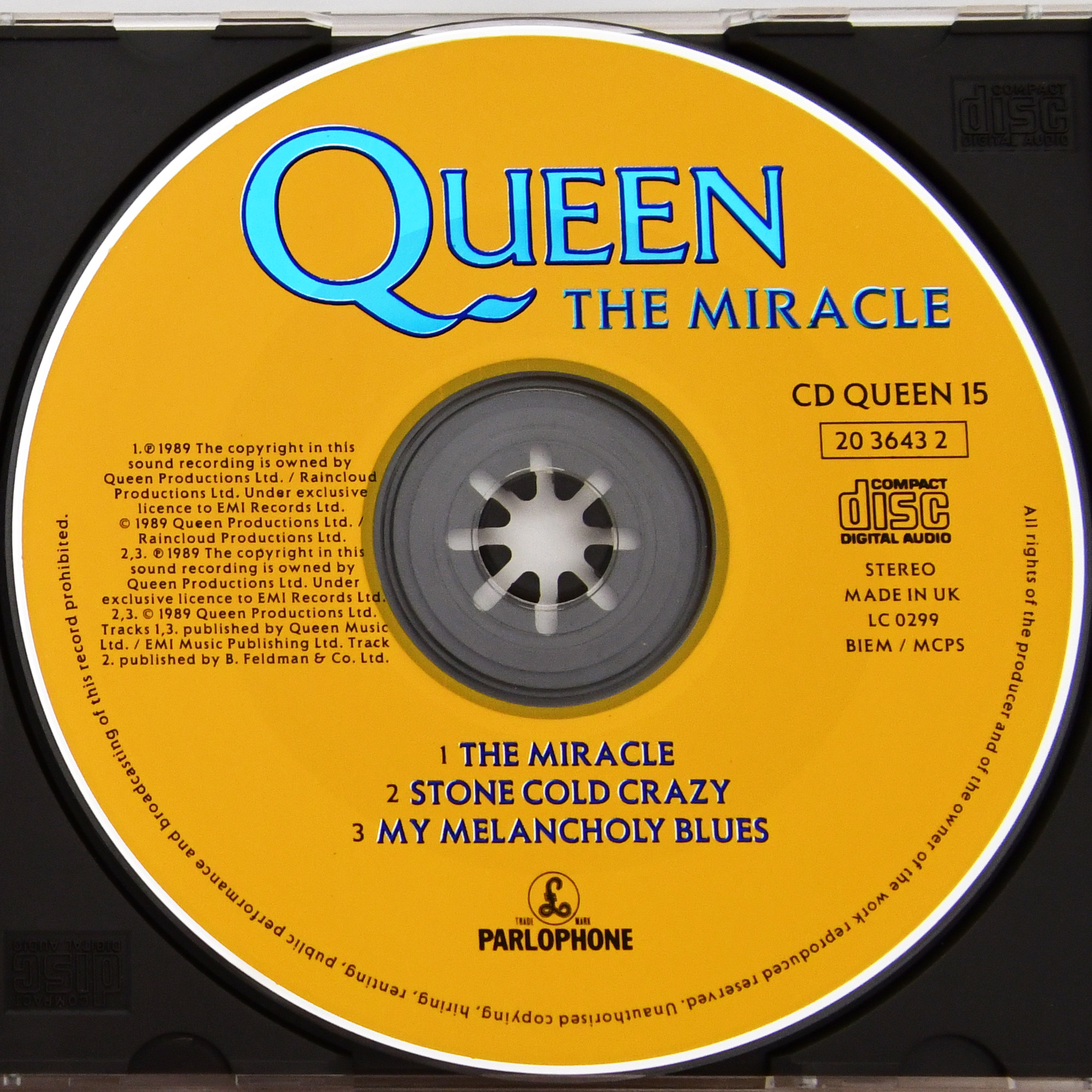 QUEEN The Miracle Vinyl Record Album Signed Circa 1989